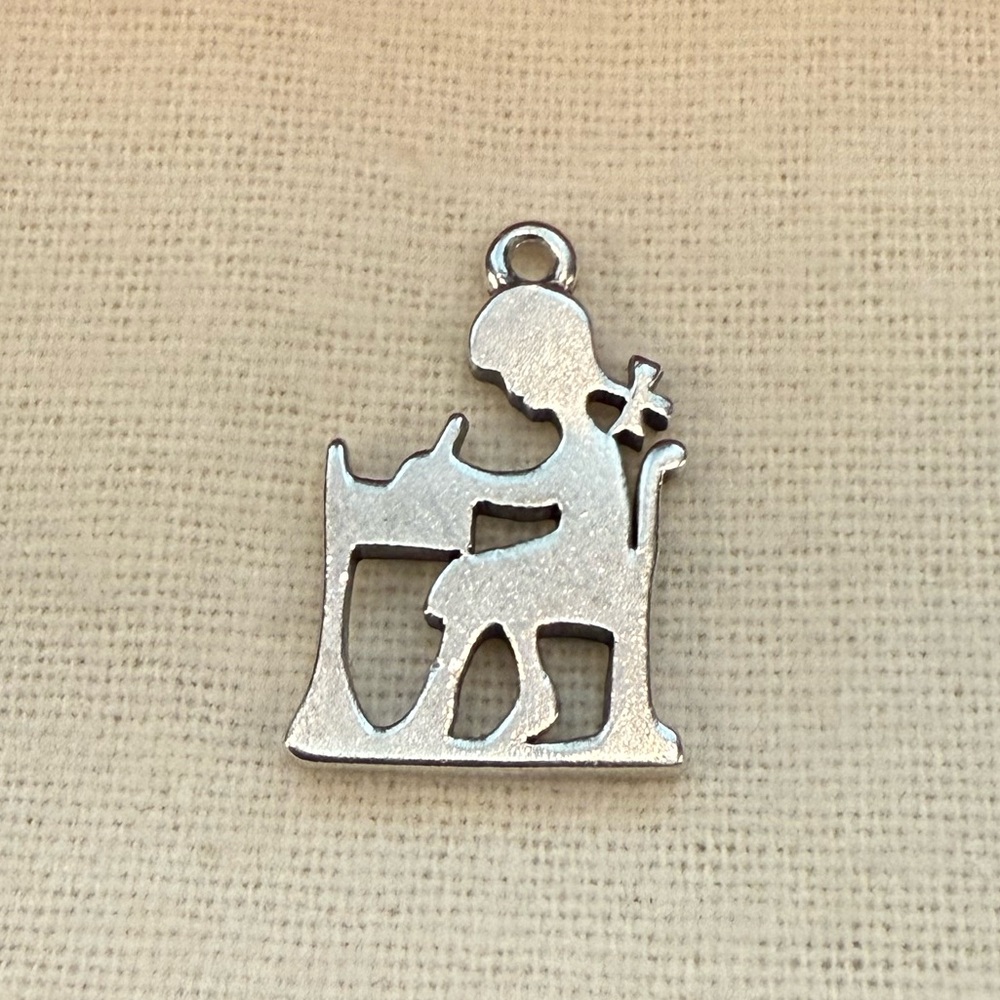 James Avery Retired Sterling Silver School Girl Charm